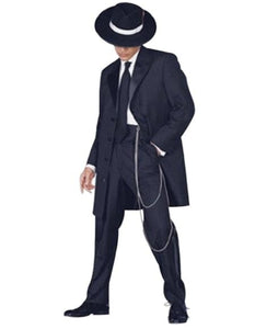 Men'S Tuxedo Fashion Formal Black Longer Fashion Zoot Suit