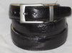 Men's Genuine Authentic Black Ostrich Leg Belt
