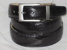 Cinto De Avestruz - Cinto Vaquero Mens Genuine Authentic Black Ostrich Leg Belt