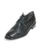 Men's Los Altos Caiman Oxford And Genuine Teju Lizard Five Eyelet Laces Black Shoes