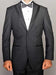 High Quality Peak Lapel 2 Button Slim Fit Tuxedo With Satin Trim Lapel Black  Slim Fit Black Tuxedo - Skinny Fit Tuxedo