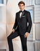 Western Suit - Trajes Para Hombres - Cowboy Formal Attire - Trajes De Novio - Black