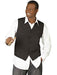 Men's Black V-Neck Tailored 5 Button Down Dress Tuxedo Wedding Vest ~ Waistcoat ~ Waist coat