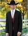 Mens 2 Button Western Cowboy Tuxedo in Black