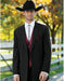 Mens 2 Button Western Cowboy Tuxedo in Black