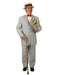 Men's Black ~ White Two Button Double Vents  Suit