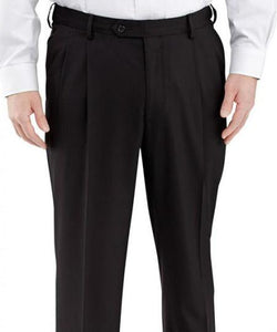 Men's Black Pants Winthrop and Chruch Pleated - Cheap Priced Dress Slacks For Men On Sale