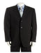 Notch Lapel Side Vented Simple & Classy Solid Black Super 150'S Wool & Back Side Vented Available In 2 Or 3 Buttons Style Regular Classic Cut