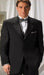 Designer Solid Black Light Weight Soft Poly~Rayon Soft Tuxedo Suit + Shirt + BowTie Package Combo ~ Combination Two buttons