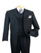 Classic Long Solid Black Fashion Suit