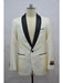 Men's Blazer  Ivory ~ Black Tuxedo Dinner Jacket and Blazer Two Toned