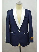 Men's Blazer NavyBlue ~ White Tuxedo Dinner Jacket and Blazer Two Toned