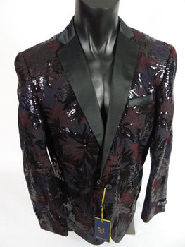 Men's Blazer Sport Coat Shawl Lapel Jacket Yellow Black