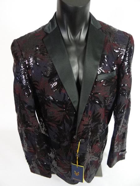 Men's Blazer Sport Coat  Shawl Lapel Jacket Yellow Black