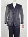 Men's 3 Piece Blue Sharkskin Rhinestone Entertainer Suit