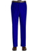 Soft cotton Stage Party classic flat-front Regular Rise Slacks - Royal Blue pants