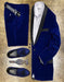 Men's Blue Velvet Suit or Tuxedo Jacket for Prom
