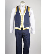Men's Matching Vest & Pants Set Blue