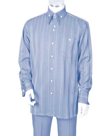 Royal Blue Long Sleeve Dress Shirt
