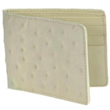Men's Genuine Exotic Animal Skin Carteras Avestruz Men's Wallet – Hueso