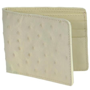 Men's Genuine Exotic Animal Skin Carteras Avestruz Men's Wallet – Hueso