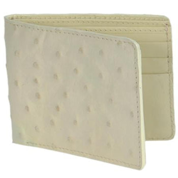 Men's Genuine Exotic Animal Skin Carteras Avestruz Men's Wallet – Hueso
