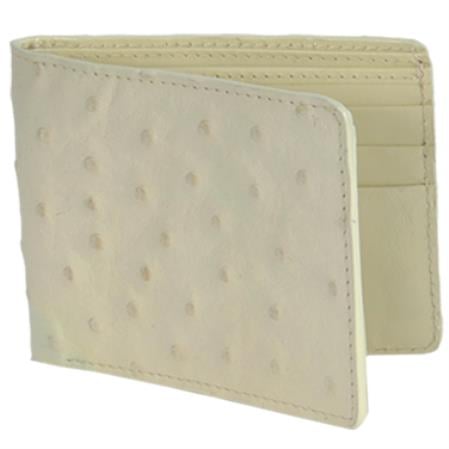 Men's Genuine Exotic Animal Skin Carteras Avestruz Men's Wallet – Hueso
