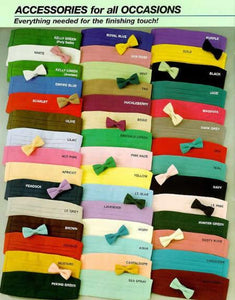 Bow Ties & Cummerbunds Silk Satin In 20 Colors -Men'S Neck Ties - Mens Dress Tie - Trendy Mens Ties