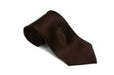 Brown 100% Silk Solid Necktie With Handkerchief Buy 10 Of Same Color Tie For $25 Each-Men'S Neck Ties - Mens Dress Tie - Trendy Mens Ties