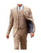 Men's Brown Costume Outfit Male Attire Great Gatsby Men's Clothing