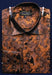 Brown Fancy Polyester Dress Fashion Shirt With Buttons Cuff For Men'S Dress Shirt Night Club Outfits Guys Wear For Men Clothing Fashion