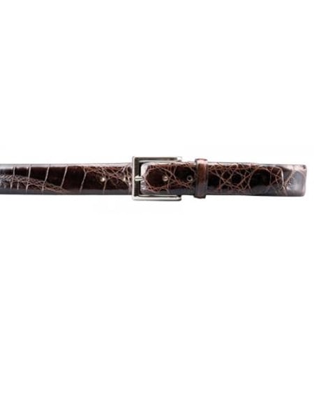 Wine Genuine World Best Alligator ~ Gator Skin Belt main image 0