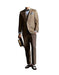 Men's Brown One Chest Pocket Costume Outfit Male Attire Great Gatsby Clothing Costumes Suits