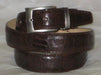 Men's Genuine Authentic Brown Ostrich Leg Belt