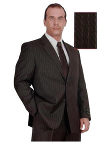 Groomsmen Suits Men'S Brown Pinstripe 140 S Business Suits