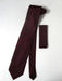 Neck Tie Set Burgundy ~ Maroon ~ Wine Color Checkered Design - Men's Neck Ties - Mens Dress Tie - Trendy Mens Ties