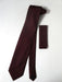 Neck Tie Set Burgundy ~ Maroon ~ Wine Color Checkered Design - Men's Neck Ties - Mens Dress Tie - Trendy Mens Ties