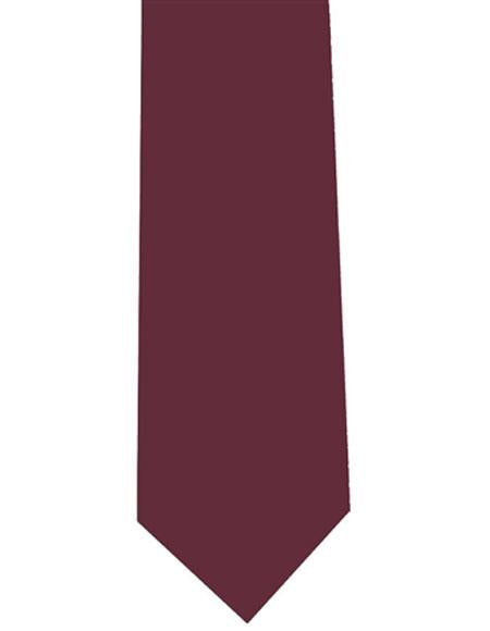 Men's Polyester Burgundy ~ Wine ~ Maroon Color Extra Long Neck Tie-Men's Neck Ties - Mens Dress Tie - Trendy Mens Ties