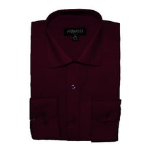 Slim Fit  - Burgundy ~ Maroon ~ Wine Color Men's Dress Shirt