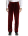 Men'S Velvet Flat Front Burgundy ~ Wine ~ Maroon Color Modern Fit Pant