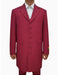 Men's Burgundy  Seven Button Zoot Suits