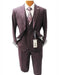 Men's Burgundy Suit Mordern Fit Two Button