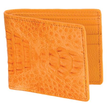 Chequera caiman ~ World Best Alligator ~ Gator SkinLomo Men's Wallet – Hueso main image 1