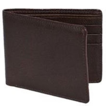Men's Genuine Exotic Animal Skin Carteras Alce Men's Wallet -Cafe