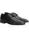 Men's Black Full Leather Vestigium Genuine Caiman Belly Derby Shoes