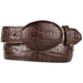 Original Caiman Belly Skin Western Style Brown Belt