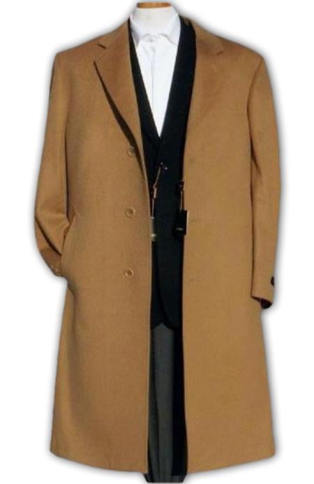Alberto Nardoni Camel ~ Bronze Beige Men'S Overcoat Full Length & Cashmere Winter Men'S Topcoat Sale