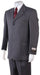 Men's Available in 2 or 3 Buttons Style Regular Classic Cut/4 Button Style Charcoal Gray Pinstripe 2 Piece Suits - Two piece Business suits