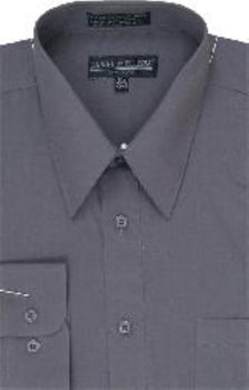 Men'S Dress Shirt Chap Charcoal Grey/Gray For Men Men'S Dress Cheap Priced Shirt Online Sale