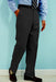 PA100 Charcoal premier quality italian fabric Flat Front Men's Dress Pants Hand Made Relax Fit - Cheap Priced Dress Slacks For Men On Sale